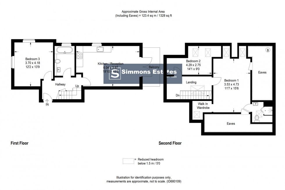 Floorplan for The Beeches, Beech Drive, Borehamwood