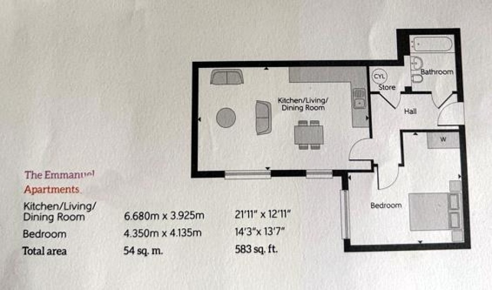 Floorplan for Heaton House, Thurston Way, Borehamwood