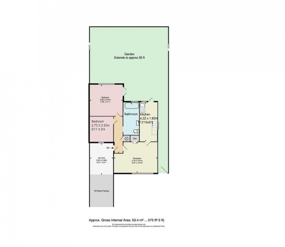 Floorplan for Kent Close, Borehamwood