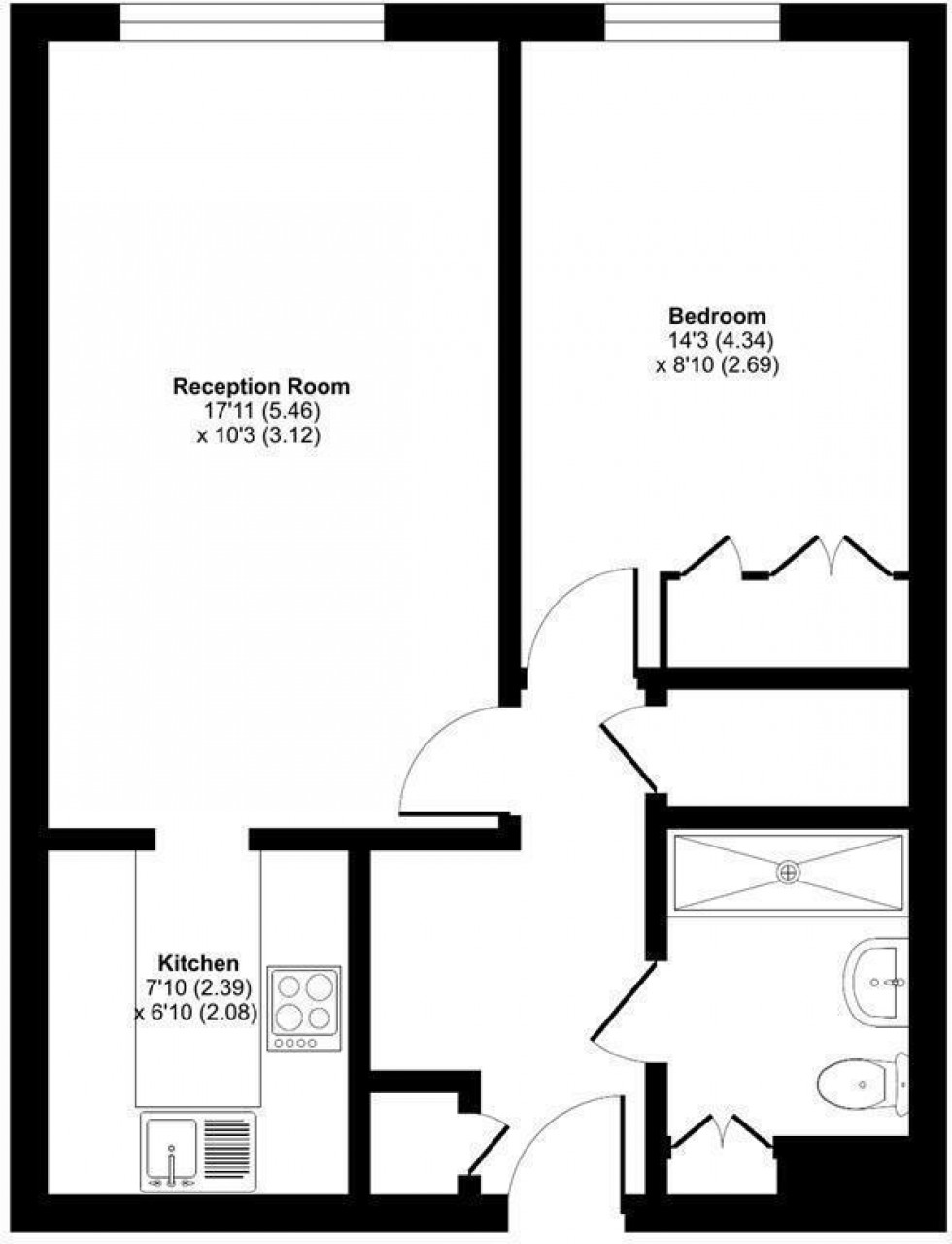 Floorplan for Fairbanks Lodge, Furzehill Road, Borehamwood