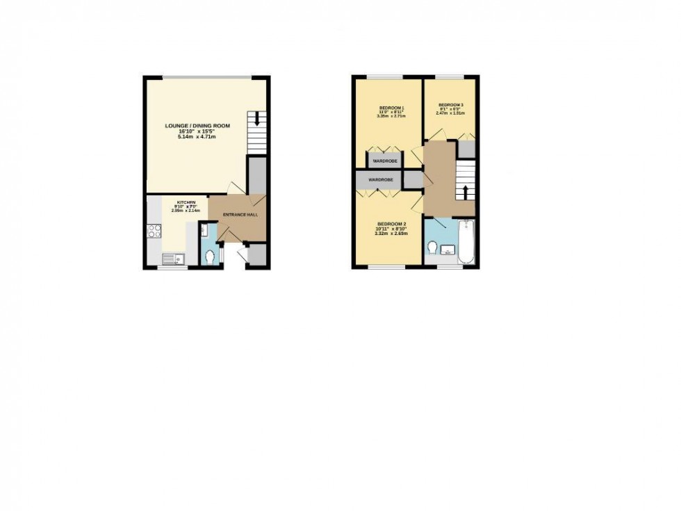 Floorplan for Wilcox Close, Borehamwood