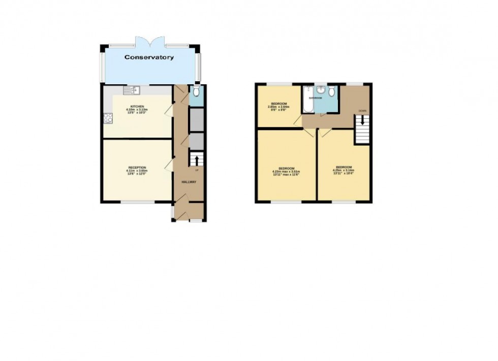 Floorplan for Aberford Road, Borehamwood