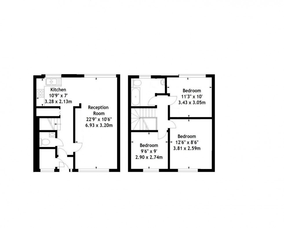 Floorplan for Welbeck Close, Borehamwood