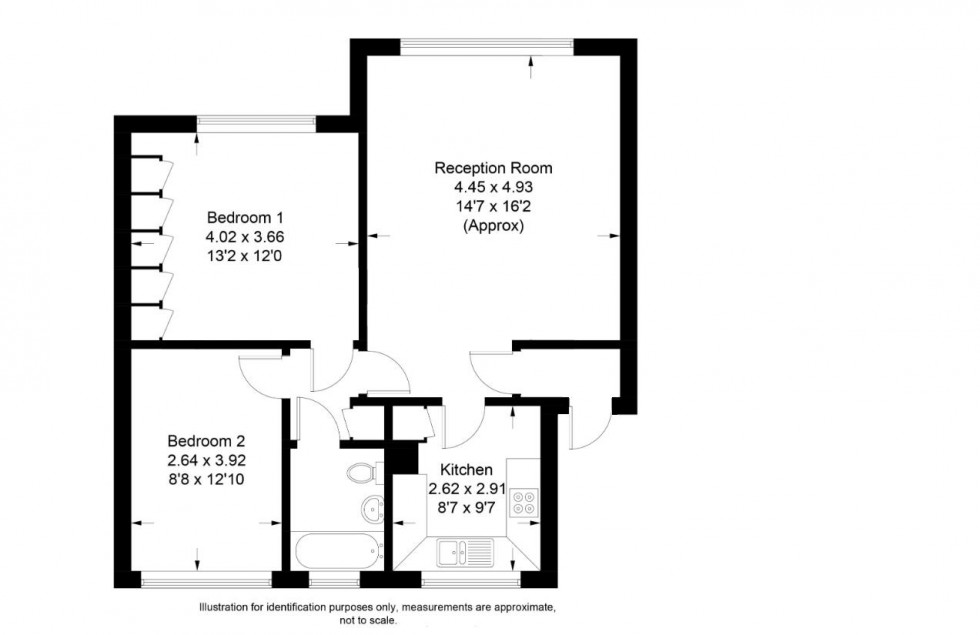 Floorplan for Holt Close, Elstree,