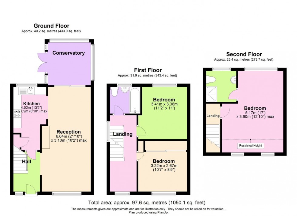 Floorplan for Dacre Gardens, Borehamwood