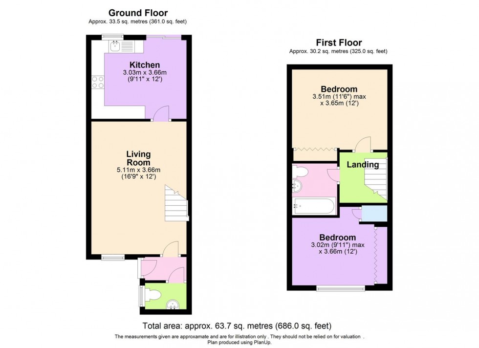 Floorplan for Novello Way, Borehamwood