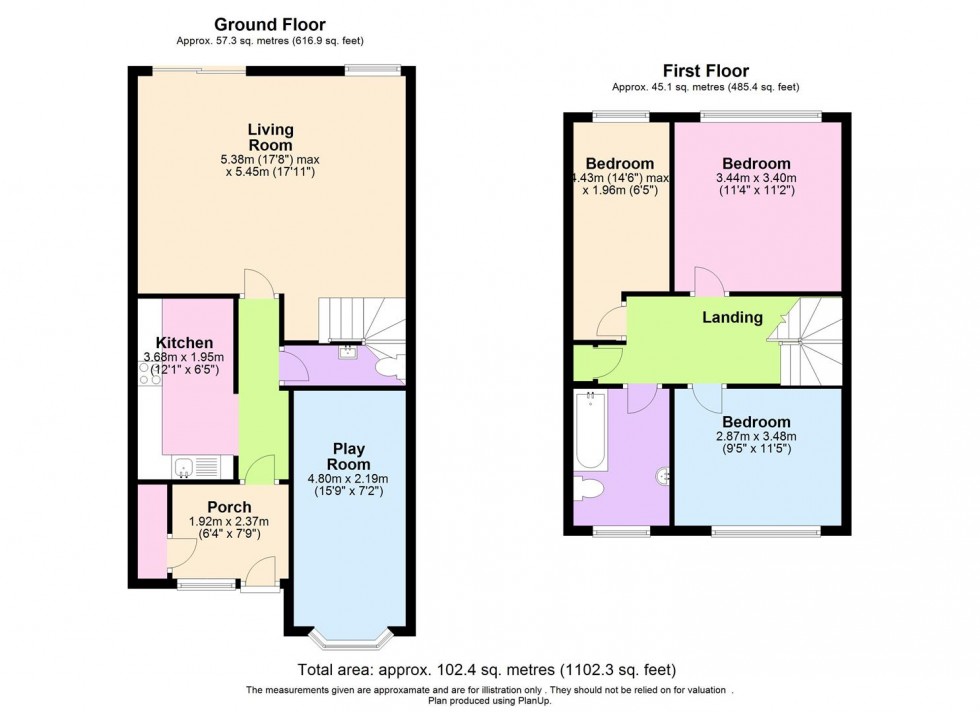 Floorplan for Holme Park, Borehamwood