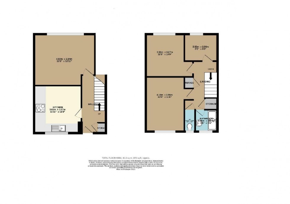 Floorplan for Hackney Close, Borehamwood