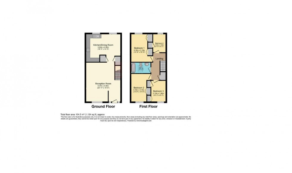 Floorplan for Stanborough Avenue, Borehamwood