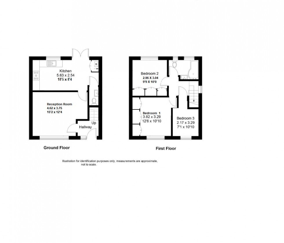 Floorplan for Arundel Drive, Borehamwood