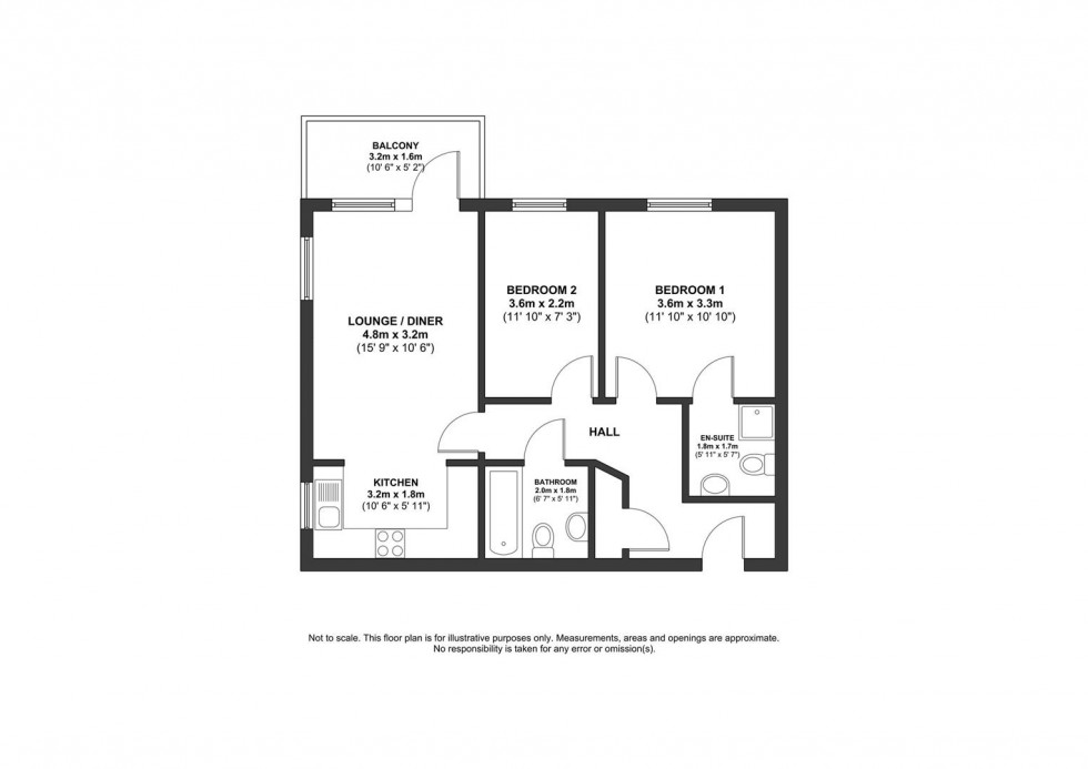 Floorplan for James Court, Grade Close, Elstree